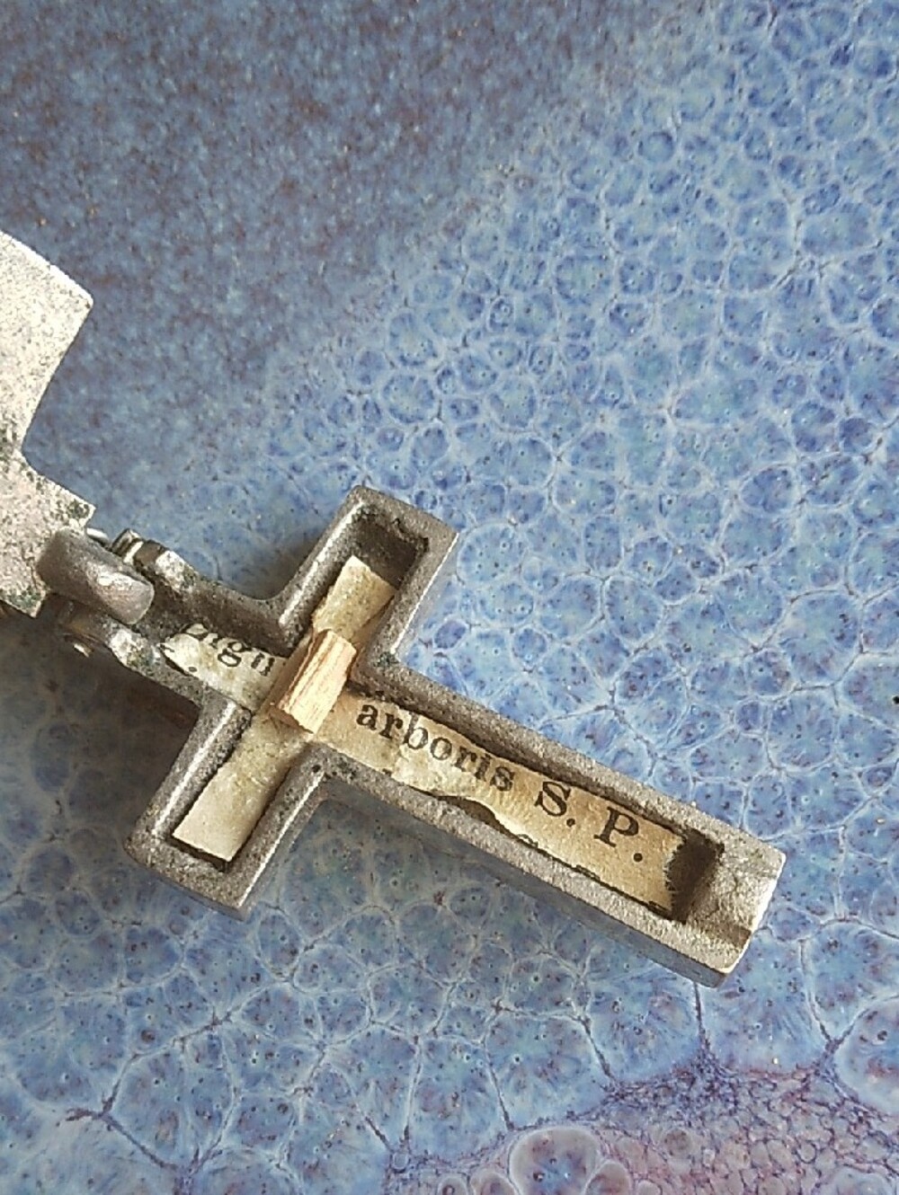 Antique Reliquary Rosary Crucifix St Dominic Tree Wood Relic Lignum Arboris Roma - Picture 9 of 12